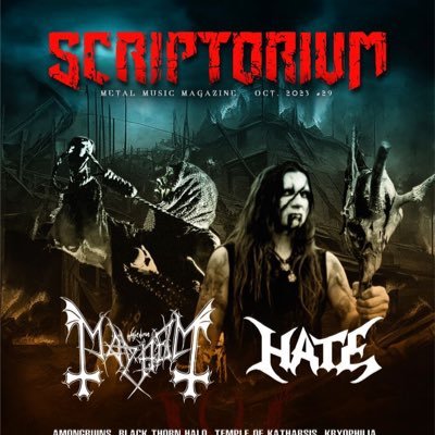 Scriptorium Magazine is a metal and rock printed publication. We intent to bring back the good old days in metal.