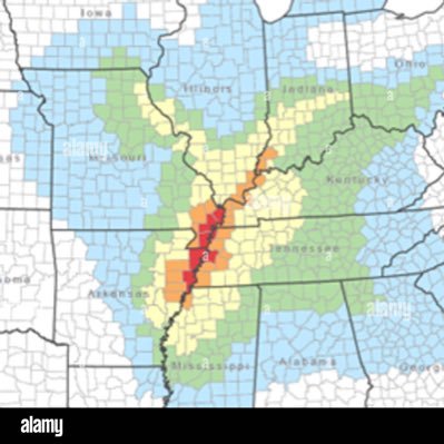 Your favorite forgotten fault line. Home of three of the biggest earthquakes in US history. I own the Mississippi River.