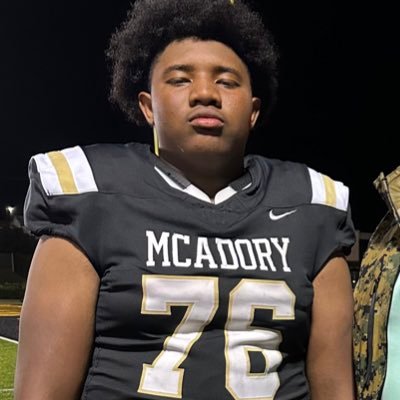 6'2-280. OT McAdory HS. C/O 2025. 4.0 GPA. HC: @kairosholmes. National Honor Society Member. NCAA ID# 2305910982 Email: JvionMcDuffie76@gmail.com #StepByStep