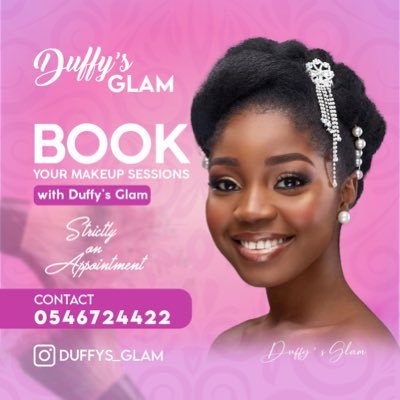 Duffys_glam's profile picture. Professional Makeup artist and Hair stylist with a First Class degree in Business Administration
