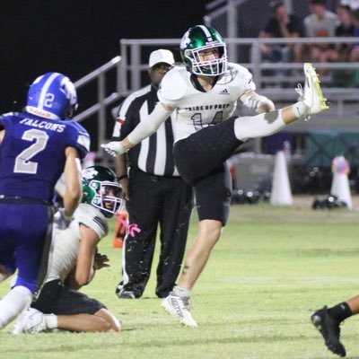 LPCA 25’ | K/P | 6’0 180 lbs | Honorable Mention All State Kicker | 2nd Team All District Punter |