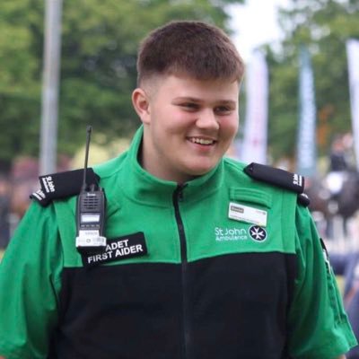 St John Ambulance | Corporal | co-chair for youth operations delivery steering group| Demonstrator | Cadet First Aider | @stjohnambulance