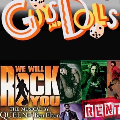 Guys and Dolls, Rent and We Will Rock You! 19th-21st June 2024