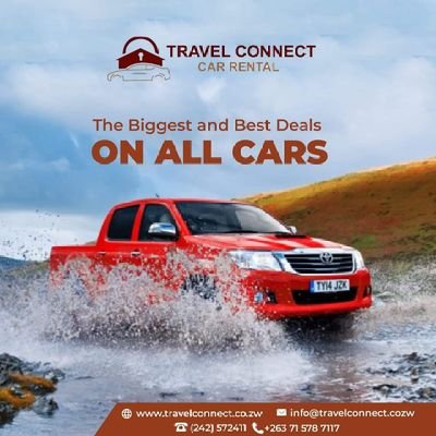 Travel Connect is the best in offering car rental services in Zimbabwe, for all your bookings call 0715787117.

 https://t.co/e6hQPamVzI