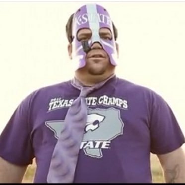 k state superfan. walked down the isle to sandstorm