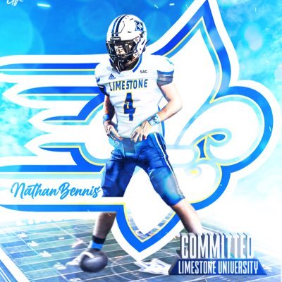 Wando High School | 2024 | Limestone University 2028 | 1/2 ⭐️ | 3.04 GPA and growing |5’10| 165 lbs | LS |NCAA ID# 2212740005 | Email: Nathan.R.Bennis@gmail.com