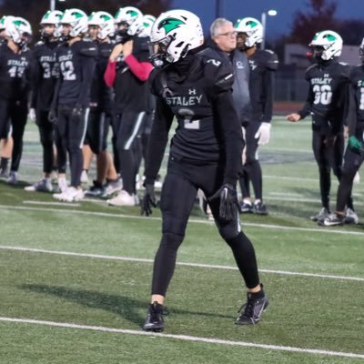 6’1 160 3.5 GPA | Staley High School Class of 2025 | Varsity Wide Receiver & Punt Returner | First Team All Conference |