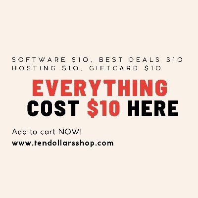 Everything cost $10 at https://t.co/JzJucvRVBc