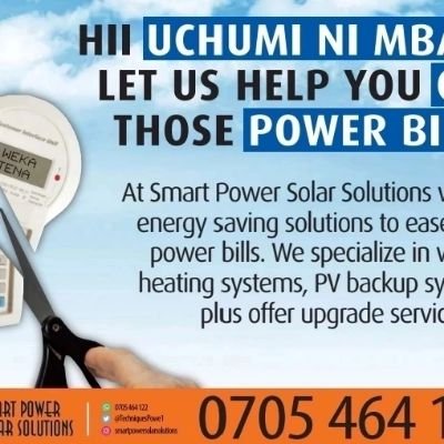 'Saving a unit a day to keep power cuts ✂️away' 4 reliable and sustainable green energy solutions. 
Specialists in #Solarwaterheaters, #solarpower #solarenergy