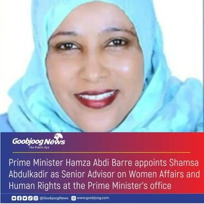 Senior Gender and Human rights Advisor to the prime minister,federal government of somalia. women activist,social worker, gender policy builder, humanitarian.