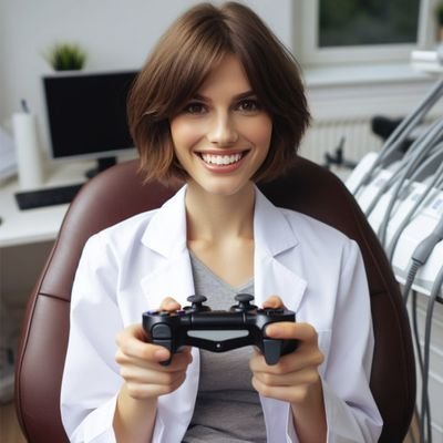 Omnipraticienne 🦷, contrôleuse de plaque, pour l'usage du pâté Hénaff à visée thérapeutique. Dentisterie et gaming.