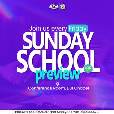 The official page of the Sunday School Unit, Bowen University, BBSF.