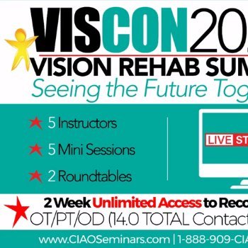 Vision Rehab Summit: Seeing the Future Together
This special event weekend was developed to go beyond the basics of vision.