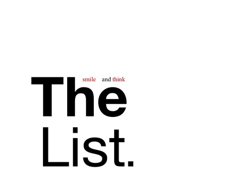 A magazine on lists of inspiring people, products and/or places. Check http://t.co/IvqygzgQLU for the best shoppable lists… ever.