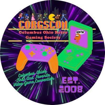 Columbus Ohio Retro Gaming Society Presents CORGSCON! Columbus Ohio's First and Favorite Video Game Convention! 62,500 SQ FT of Fun and Nostalgia. June 1st 2024