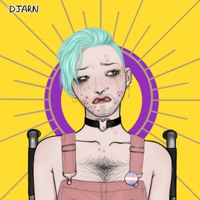 Biotrans dood. Pronouns - 💎/🦄. Transitioning from man to transman. Who needs a personality when you have a gender identity? #LGBWithoutTheT