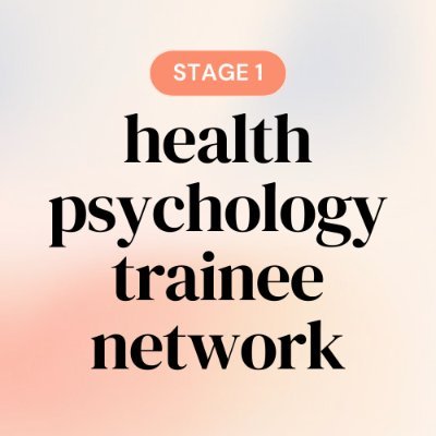 Health Psychology Trainee Network (MSc/Stage 1)