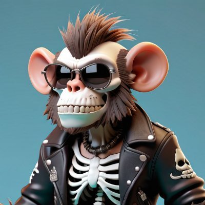 Ai Genarted collection of 4K Punked Apes on the Eth Blockchain