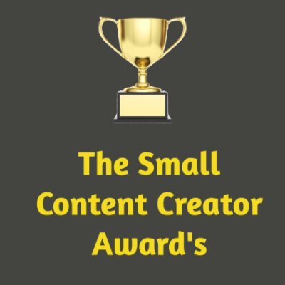 Nominate someone or put yourself in the mix. Whats the catch? It's for Small Content Creators