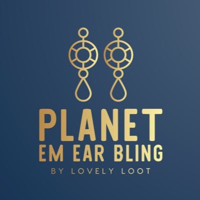 Fabulous ear bling. Welcome to Planet Em… 🌈🌷