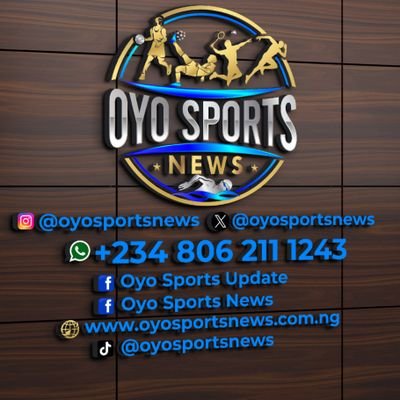 🇳🇬+🌎
IG: @oyosportsnews
FB: Oyo Sports Update
📞+2348062111243
✍ News Writer.
WhatApp 🔗: https://t.co/fhfpAjeRfN
✉️ oyosportsnews@gmail.com