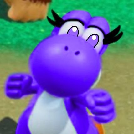 I'm Violette A purple Dinosaur that is a Hero and Protects Yoshi's Island and likes to Eat Grapes.