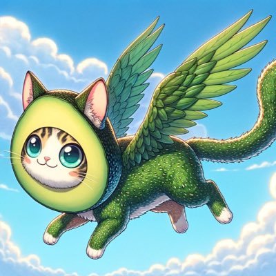 Flying Avocado Cat 🥑