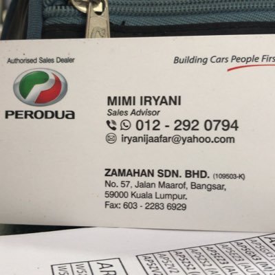 mimiiryani3's profile picture. Trusted Perodua Car Sales Advisor. Helping Malaysian get their dream Perodua car with easy loan & best promos. Known as Kak Mimi.