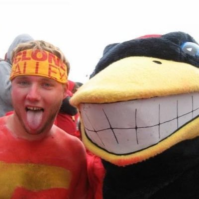 Cyclone fan in the middle of nowhere , selling things on eBay.