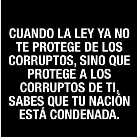 estoy aca para q lean lo q pienso, no es obligación. El respeto es en ambas vías. Fuera de ello si afectas al desposeído estaré al final de tu camino