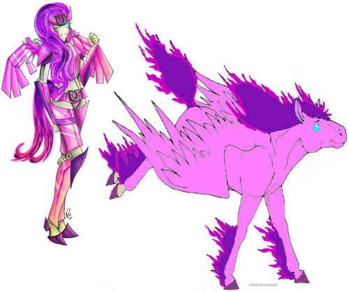 A stasis pod crashed on earth in the middle of nowhere. A protoform formed and scanned some beautiful wild Horses and some Roseate Spoonbills flying by.