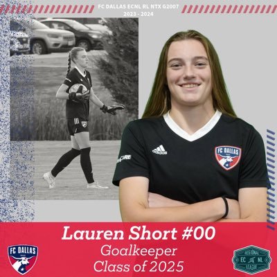 Goalkeeper | Class of 2025 | Uncommitted |FC Dallas 07G ECNL RL NTX| #00|Emerson High School | Varsity soccer-#00 | GPA 3.84