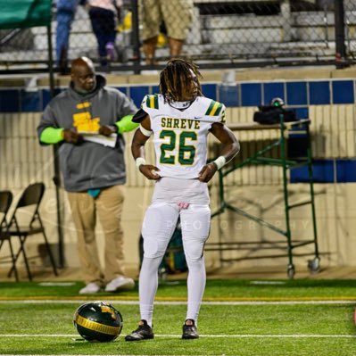 C/O 2026 • WR/DB• Shreveport,LA? • 5’7 149• Captain Shreve Highschool🐊 ME • GP 3.8