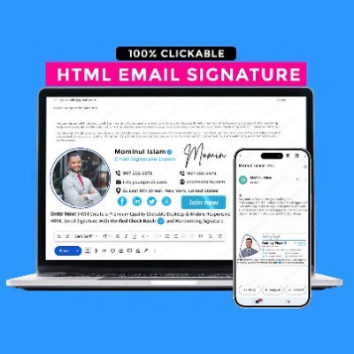 EmailSignature0's profile picture. Professional Clickable HTML Email Signature Expert. Clickable Email Signature, Animated email signature, Outlook Signature, Yahoo, Mac Mail, iPhone and others