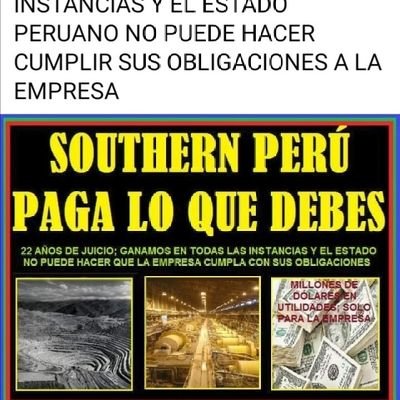 SOUTHERN MÉXICO devuelve las ACCIONES tomadas de los extrabajadores, PAGA lo que DEBES desde 1970,cogiste las acciones para abrir la mina CUAJONE,Perromuerteros