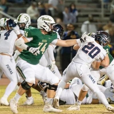 Class 27 -4.0 GPA -6ft 6in -285lbs - OT Varsity Basha Football #74- Awarded All Premier Region Honorable Mention NCAA ID #2305897025 480-572-9181