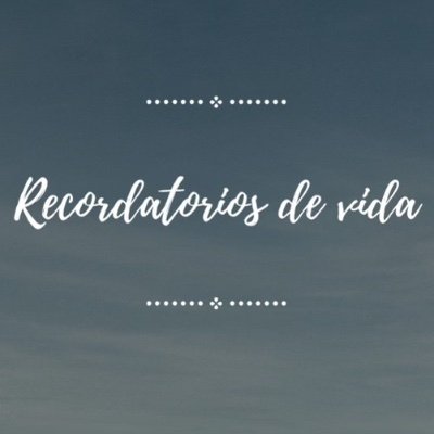 Canal Recordatorios de vida tu fuente diaria de inspiración y sabiduría para una vida plena. Únete a nosotros para suaves sugerencias, indicaciones conscient.❤️