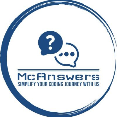 McAnswersai's profile picture. An AI tool specifically designed for coders https://t.co/lz4DYPpcuV - Simplify your coding journey