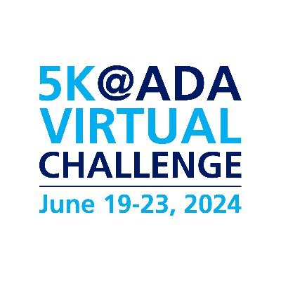 2024 5K@ADA Virtual Challenge June 19-23, 2024 Sponsored by @novonordisk #5KADA #ADA2024 #ChangingDiabetes #DiabetesAwareness