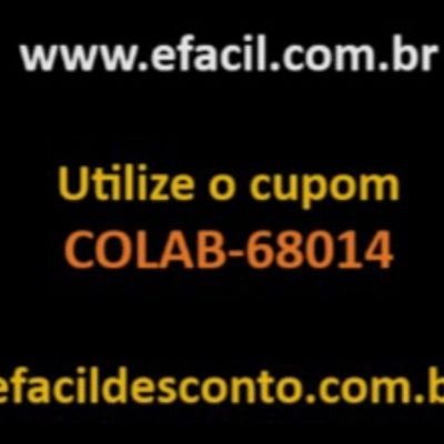 Cupom de desconto eFacil COLAB-68014 para qualquer produto vendido e entregue pelo eFacil. O cupom COLAB-68014 não expira!