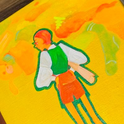 落書きしたり 絵を描いたり。蛍光色が好きな油絵画家。SHINeeのファンです。         6/28〜6/30 福岡天神(On Your Marksさん)にてグループ展します！ よろしくお願いします😊