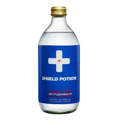 Ever wonder what Shield Potion tastes like in the real world? Shield Potion Mineral Water from the Austrian Alps - It’s Bottled Health!