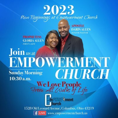 Co-founded by Apostle Darin and Prophetess Gloria Allen. Join us for intentional worship, authentic praise, and a relevant word.