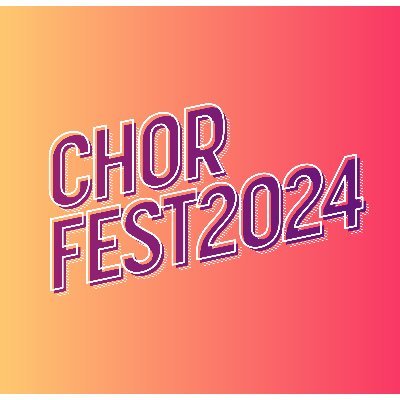 ChorFest 2024 - 19, 20, 21 July 2024

https://t.co/HqE04E0of0