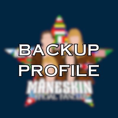 Backup profile for @ManeskinFanClub — First, international & official fanclub for Måneskin (since 2017). ✨💫