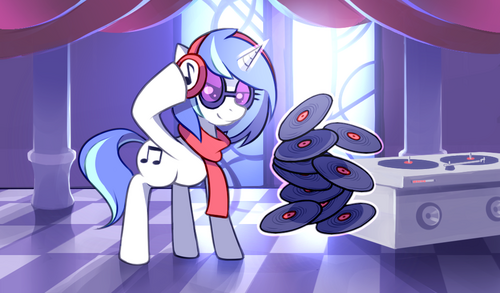 yo ponies im dj-pon3 aka vinyl scratch im the dj of pony ville ((this is a roleplay acccount))