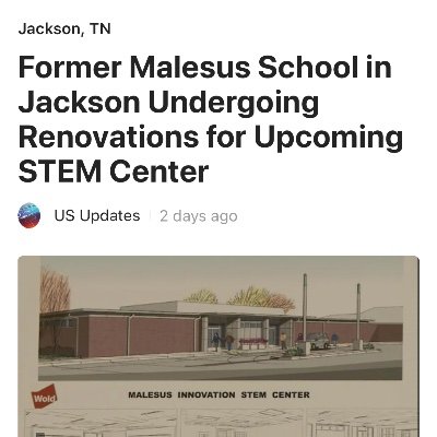 Malesus STEM Innovation Center will open in August 2024! Registration begins in January, 2024 for JMCSS middle school students! Tlmcsweeney@jmcss.org