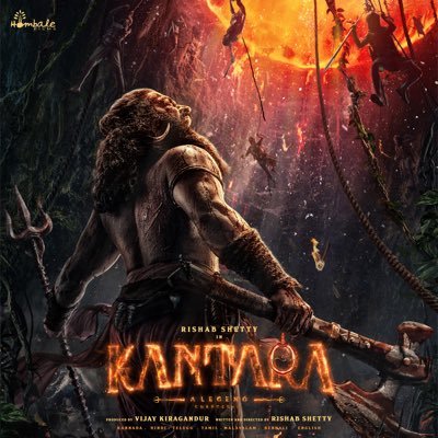 #KANTARA ಒಂದು ದಂತಕಥೆ ⋆ing @shetty_rishab. Written & Directed by Rishab Shetty. Produced by #VijayKiragandur @HombaleFilms.