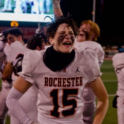 Rochester Rockets | #15 | LB | 6’ 180 lbs        2023 IHSA Class 4A State Champion