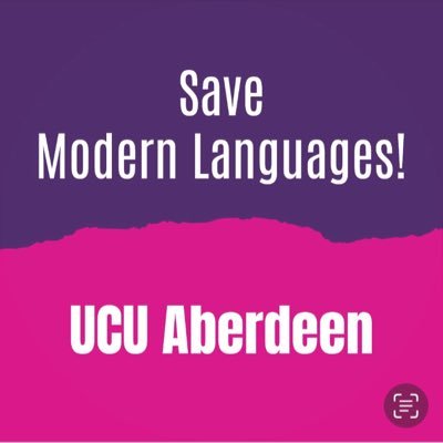 Updates from the University of Aberdeen branch of UCU. ✊ Join us: https://t.co/ULgsh4KDkO 🚩Rise up: Save modern languages https://t.co/Ze5pMgkKNF